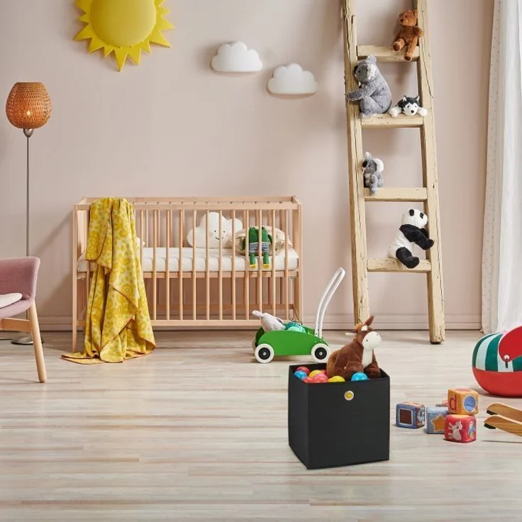 Schwarze Aufbewahrungsbox im 4er Set – Bild 5