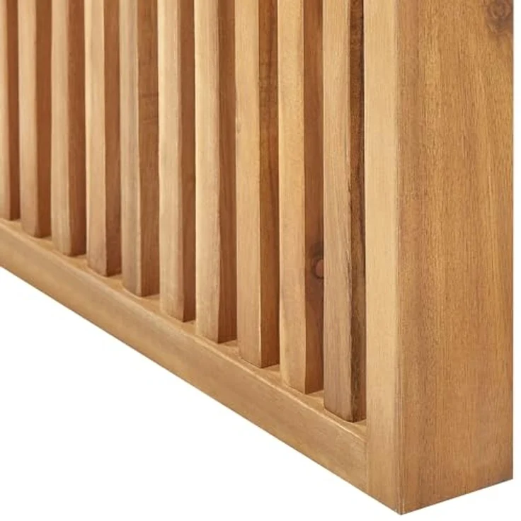 Gartentisch Holz Heller Holzfarbton BELLANO – Bild 6