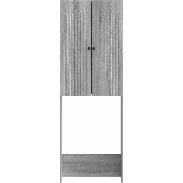 vidaXL Toilettenschrank ALKMAAR Sonoma-Grau 66 x 25,5 x 190 cm 896261 – Bild 5