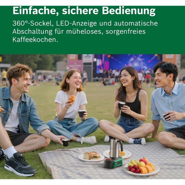 Bosch EasyMoka 18V-2 Inox 18V Akku-Kaffeemaschine – Bild 4