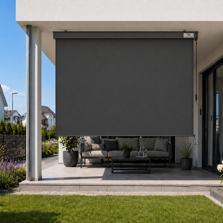 Strattore Ausziehbare Senkrechtmarkise / Vertikalmarkise 200 x 250 cm - Anthrazit