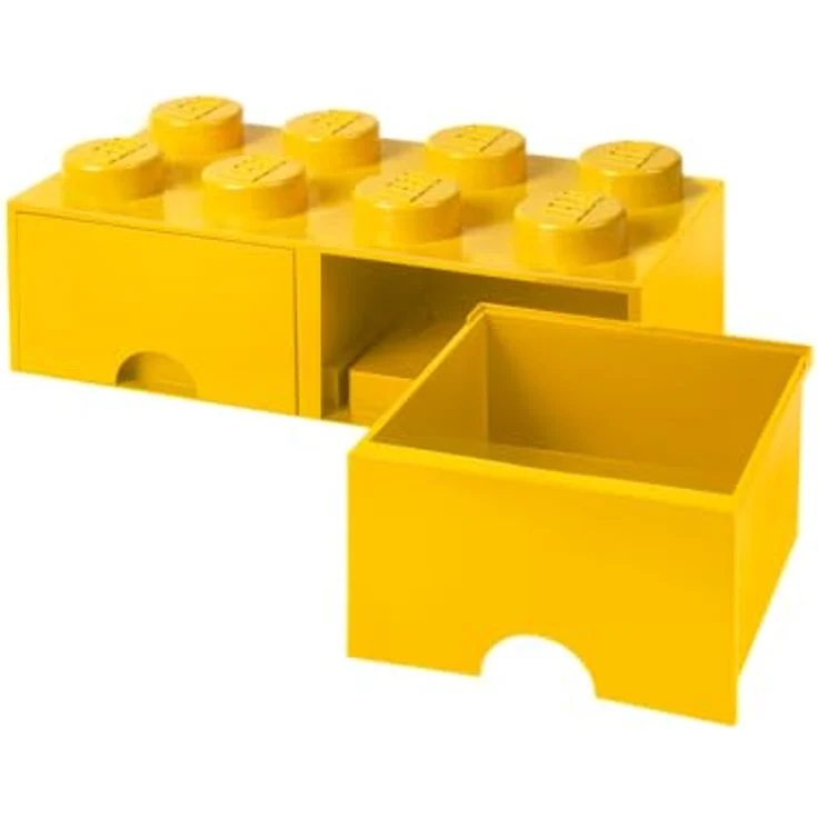 Lego 'Storage Brick 8' Aufbewahrungsbox gelb mit 2 Schubladen – Bild 6