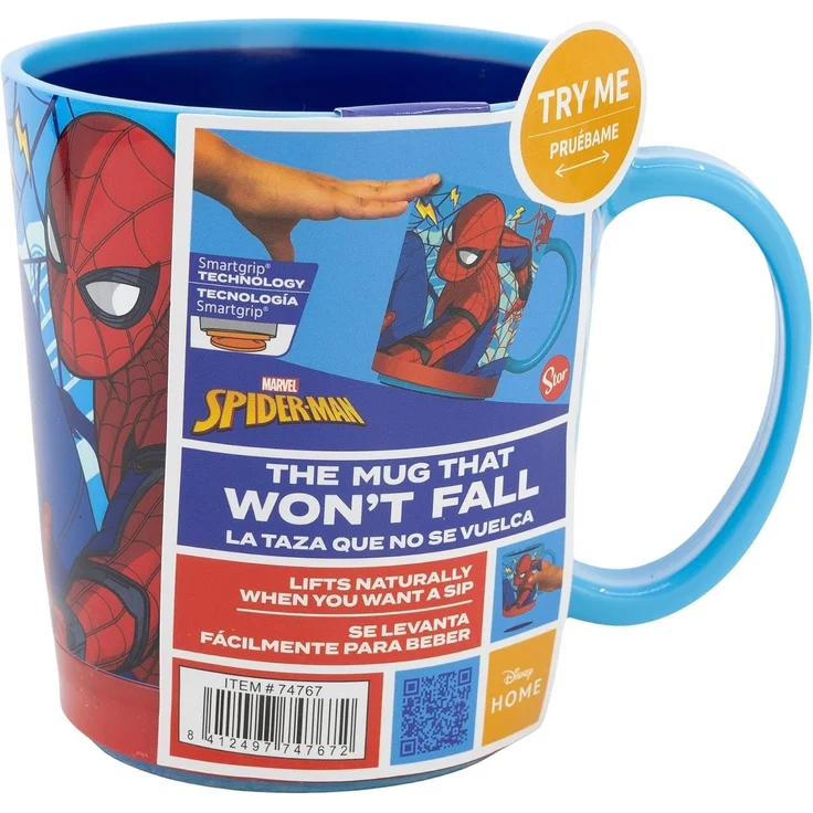 Spiderman Kippsicher Trinkbecher PP 410 ml – Drop Safe Plastikbecher mit Smartgrip-System – Bild 4