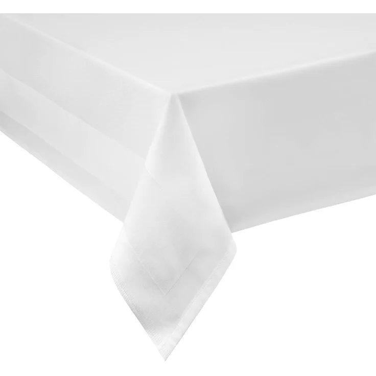 texpot Tischdecke Tafeltuch Atlaskante Breite 160 cm Damast weiß Baumwolle (1-tlg) – Bild 5