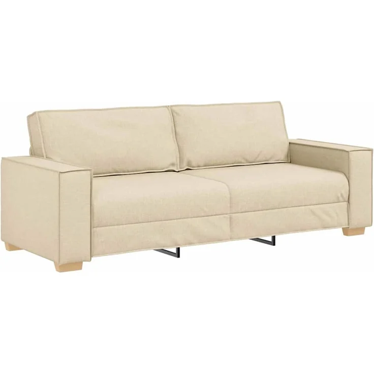vidaXL Sofa Creme 220 x 80 x 84 cm Stoff 4104997 – Bild 1