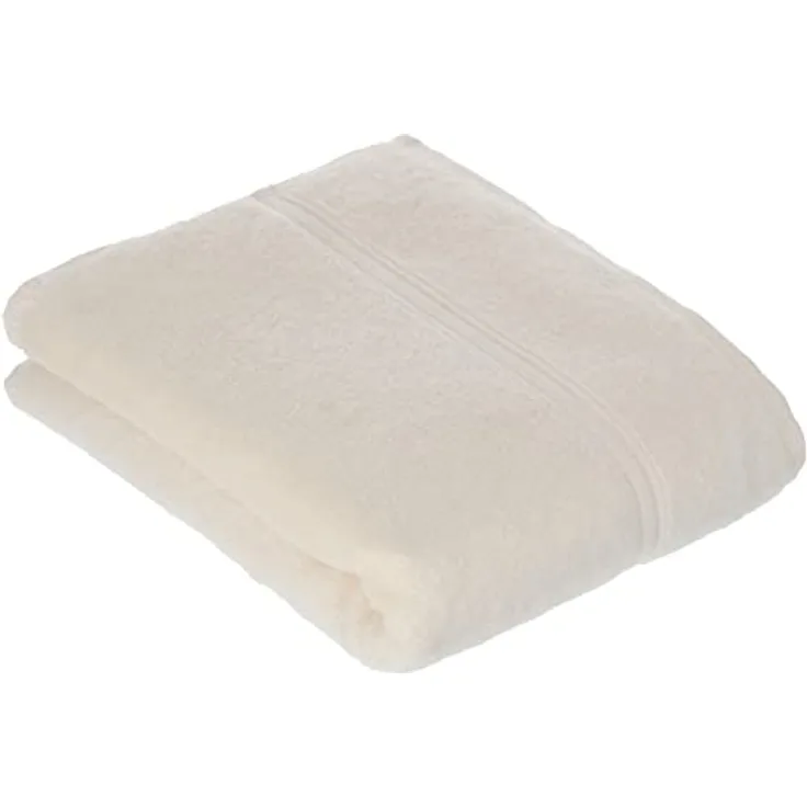 Vossen Duschtuch Belief, Beige, 67x140 cm, saugfähig, angenehm weich, Made in Austria, Oeko-Tex® Standard 100, Bordüre, schadstoffgeprüft