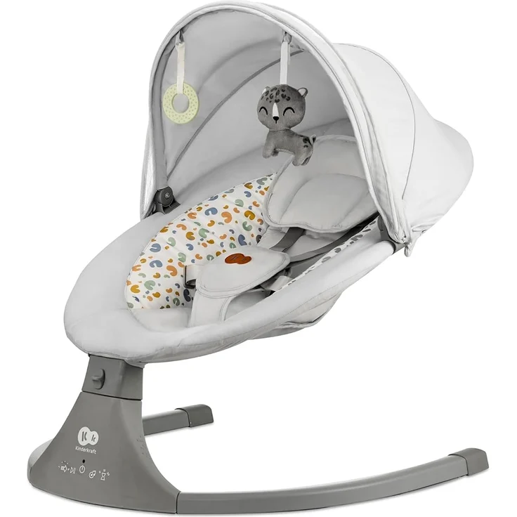 Kinderkraft LUMI ² Babywippe swing Light grey grau
