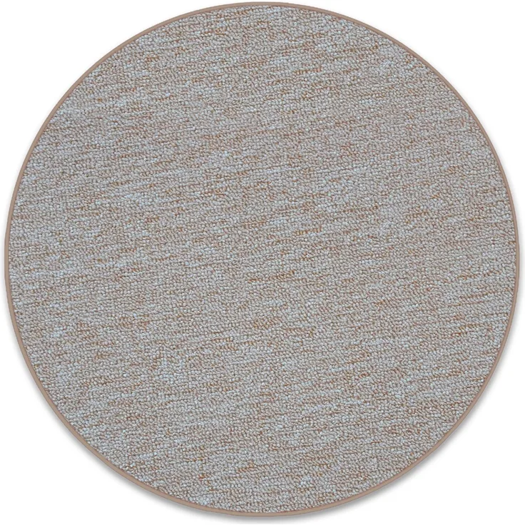 Teppich auf Maß | London | Rund | Flacher Schlingenflor | Beige / Rund 200 cm