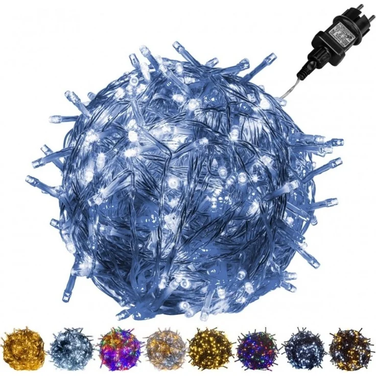 VOLTRONIC® LED Lichterkette, innen und außen, IP44, Modell- und Farbwahl, 50 LEDs, kaltweiß – Bild 6