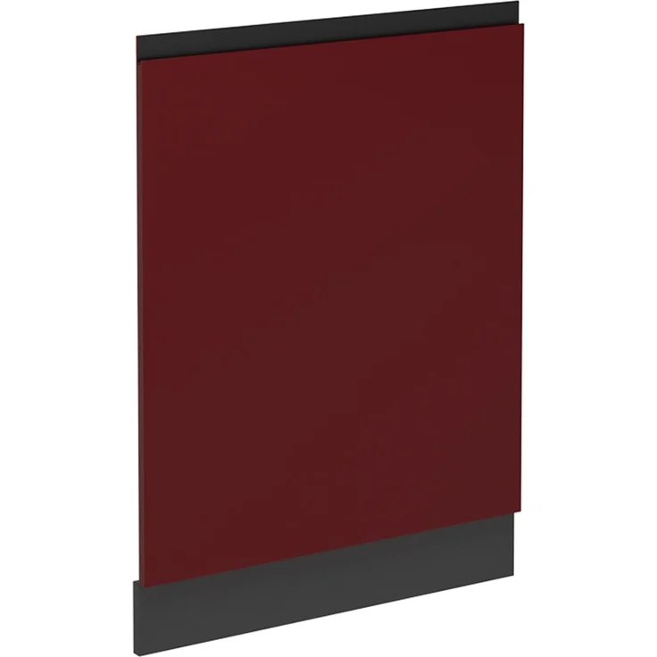 Geschirrspülblende R-Line Rot 60 cm J-Shape ohne Arbeitsplatte Vicco – Bild 1