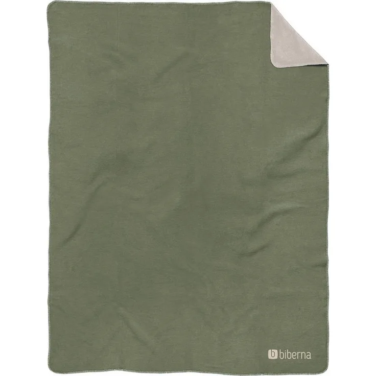 biberna Doubleface Wohndecke, jade, 1 x 150 x 200 cm