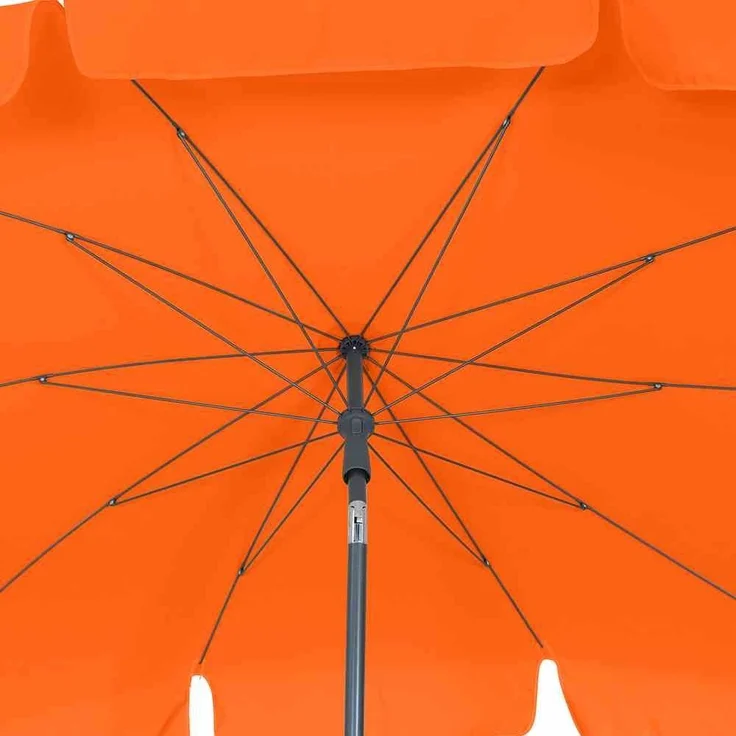 Tropico Mittelstockschirm anthrazit/terracotta 210x140cm – Bild 7