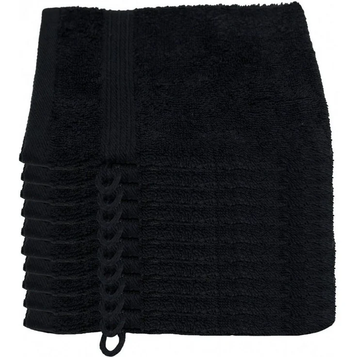 Julie Julsen Waschhandschuh 10-Waschhandschuh-Schwarz-Waschhandschuh 15 x 21 cm (10-tlg) – Bild 3
