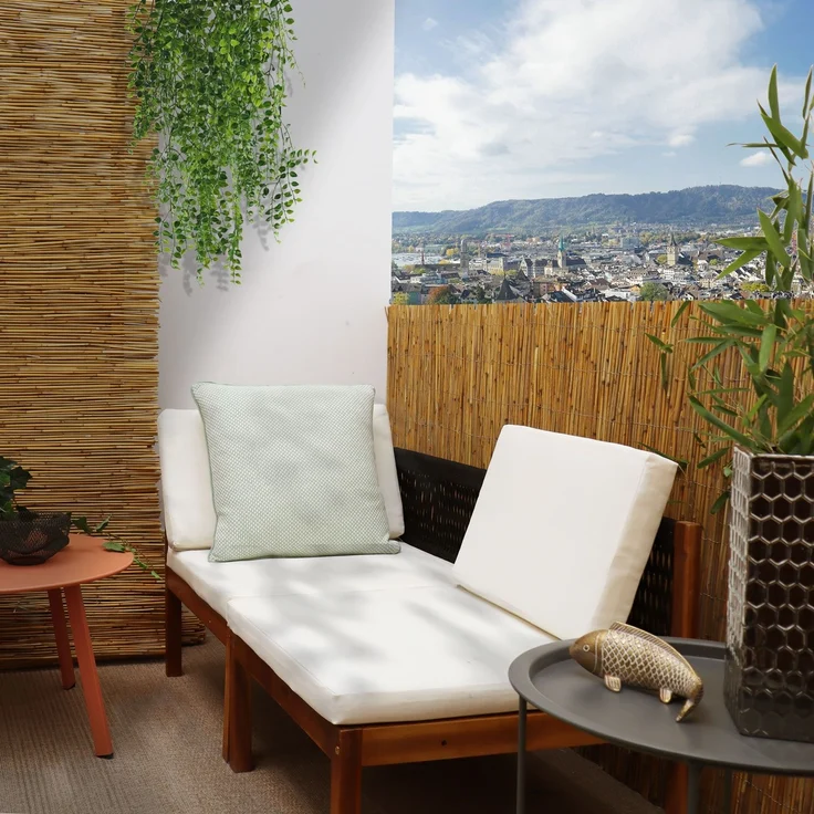 100x600m Balkon Sichtschutzmatte Schilfrohr – Bild 2