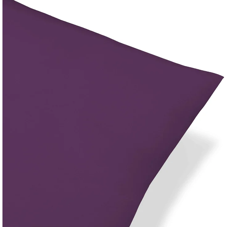 biberna Feinjersey-Kopfkissenbezug, dunkel violett, 40x60 cm – Bild 3