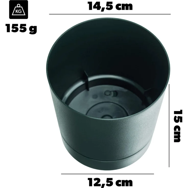 KADAX Topf mit Untersetzer AURA 145 Avocado 2er-Pack – Bild 4
