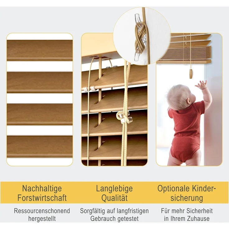 Sol Royal Jalousie SolDecor JH3, Holzjalousie Eiche – Bild 8