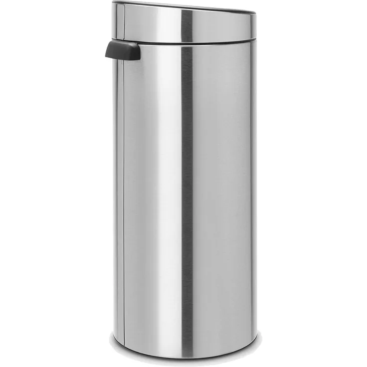 Brabantia Touch Bin, 30L, 30 l, Rund, Kunststoff, Edelstahl, Manuell, Edelstahl, 29 cm
