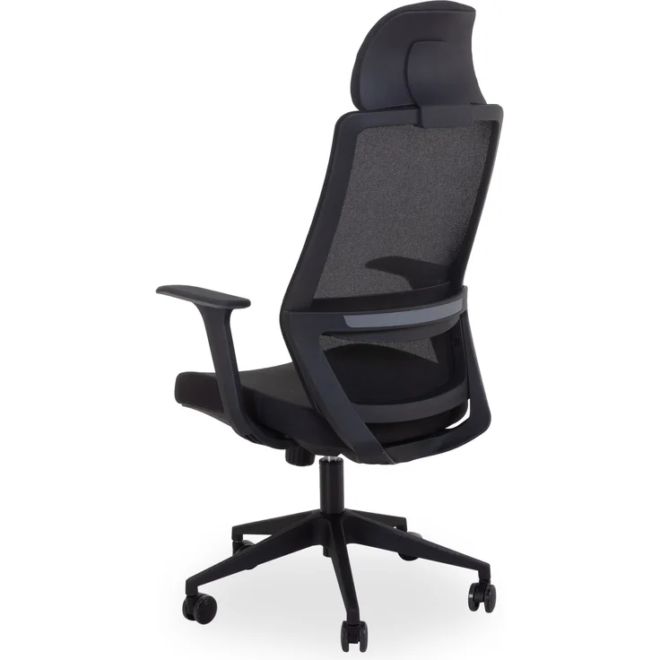 Drehstuhl HARPER ALWAR BHT 61x120x62 cm schwarz Chefsessel Bürostuhl Schreibtischstuhl Bürosessel – Bild 2