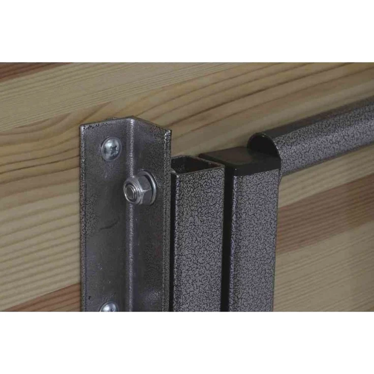 Stehtisch 120x80 cm Kiefernholz Gestell Stahl pulverbeschichtet – Bild 4
