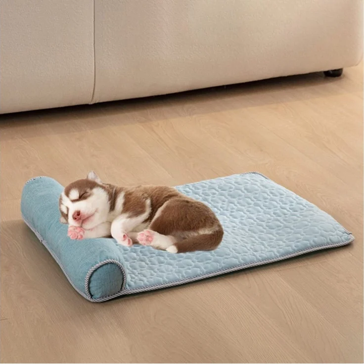 Ledander Hundematte Kühlmatte Hunde Ergonomisch mit Rand, Hundebett Selbstkühlend, Kühldecke Hunde Welpen Katze Kühlmatte, Drinnen Draußen, 40x60 cm – Bild 3