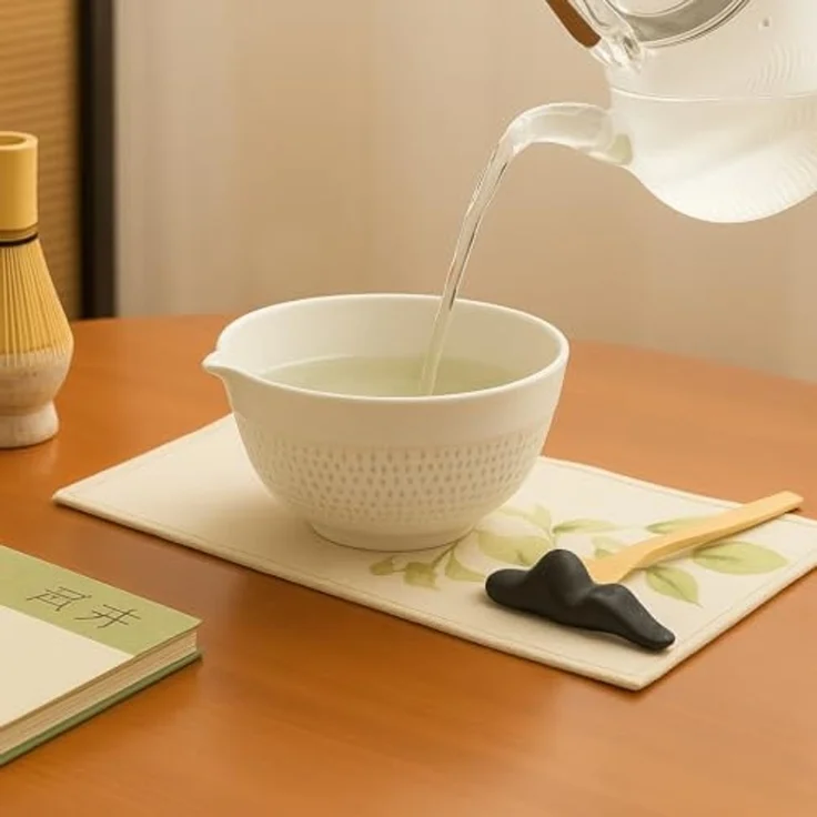 Roxlin Teeservice Roxlin Matcha Set (7-teilig) Keramik, Bambus-Besen, Schale & Zubehör – Bild 4