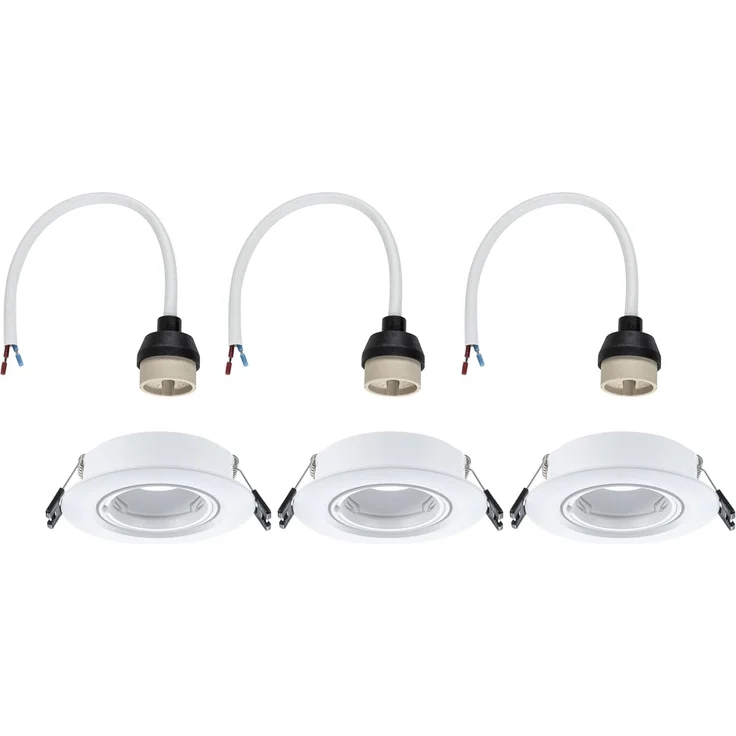 Paulmann LED Einbauleuchte 3er-Set weiß schwenkbar Ø 9 cm – Bild 6