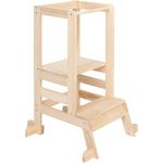 Atmosphera Lernturm für Kinder TOWER für Küche, Tritthocker aus Holz
