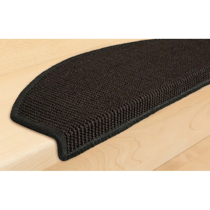 Metzker® Stufenmatte Stufenmatten Sisal New Halbrund Anthrazit 15 Stück, halbrund, Höhe: 6 mm, Naturprodukt – Bild 2