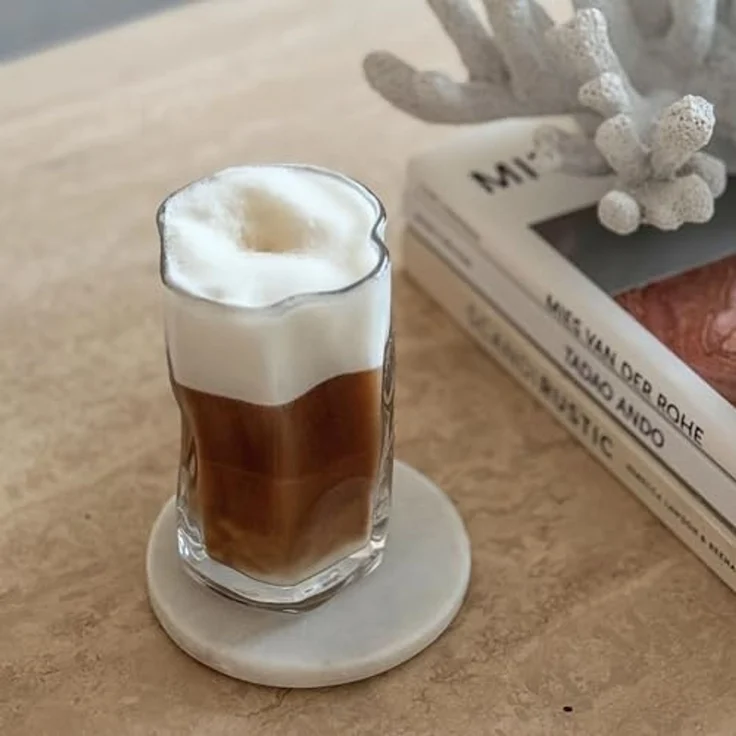Zoha Glas Diamond Clear Glas Trinkgläser Cocktailgläser, Glas, Hitzebeständig Eiskaffeegläser Tee Wasser Saft Kaffee – Bild 3