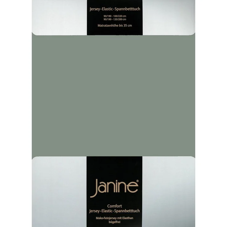 Janine Spannbettlaken ELASTIC 5002, Jersey-Elasthan, Gummizug: rundum, (1 Stück), für Matratzen bis 35 cm Höhe, 95% Baumwolle, hochwertig, langlebig – Bild 3
