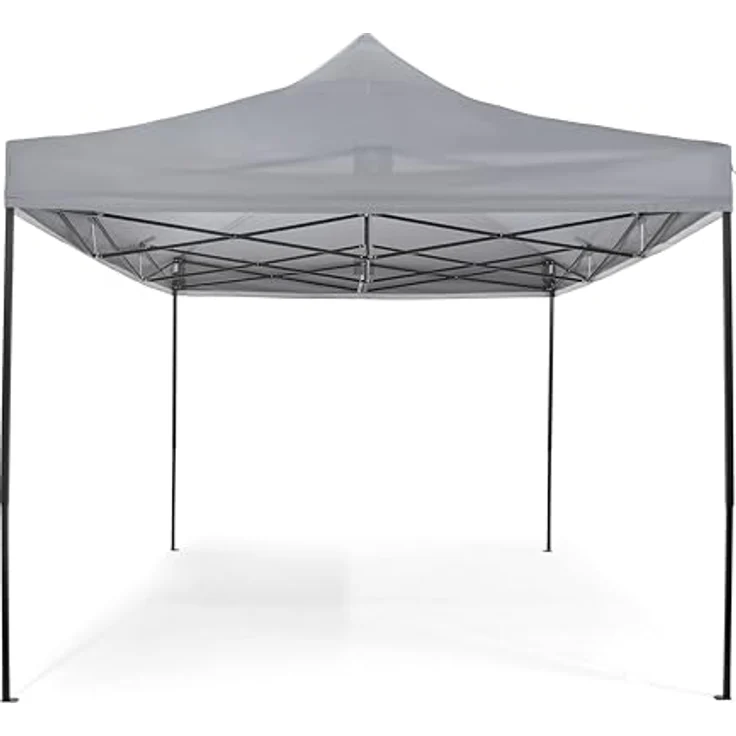 All Seasons Gazebos 3x4. 5m vollständig wasserdichtes Faltpavillon - Metallisch Grau – Bild 3