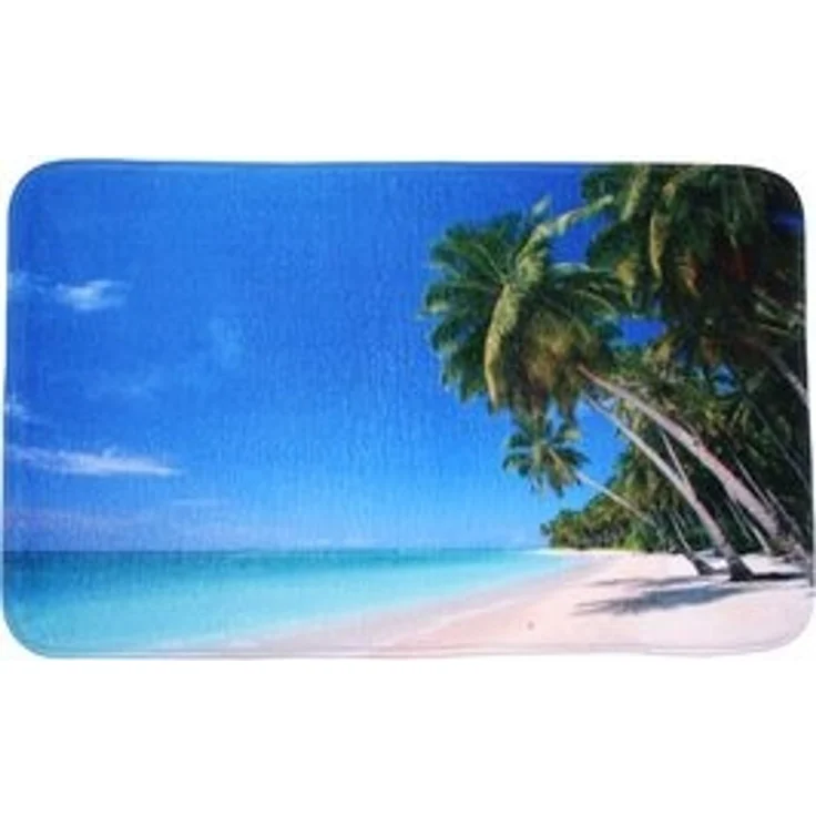 Sanilo Badematte Karibik, rutschhemmend, waschbar, schnelltrocknend, Polyester, rechteckig, sehr weich, hochwertig & modern, 50 x 80 cm oder 70 x 110 cm – Bild 6