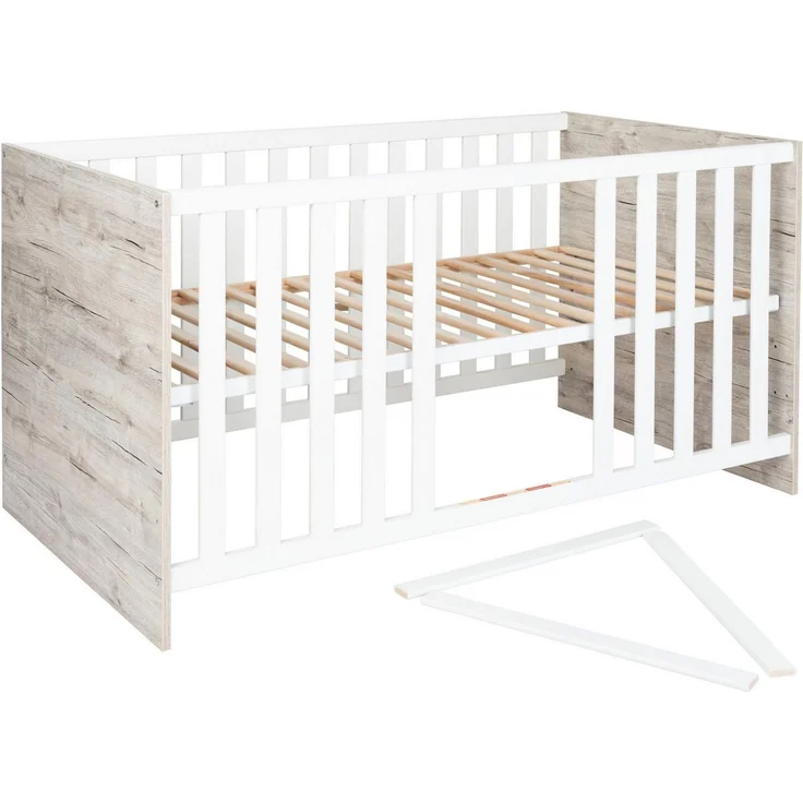 OTTO home Babyzimmer-Komplettset Rieke, TOPSELLER! Bis ins Jugendalter, toll für kleine Zimmer, (Spar-Set, 4-tlg, Kinderbett, Schrank 3 türig, Wickelkommode + Unterbauregal), Made in Germany, Blauer Engel zertifiziert, zeitloses Design – Bild 2