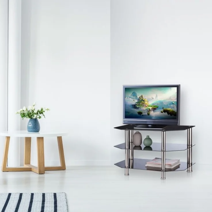 Fernsehtisch Schwarzglas – Bild 3
