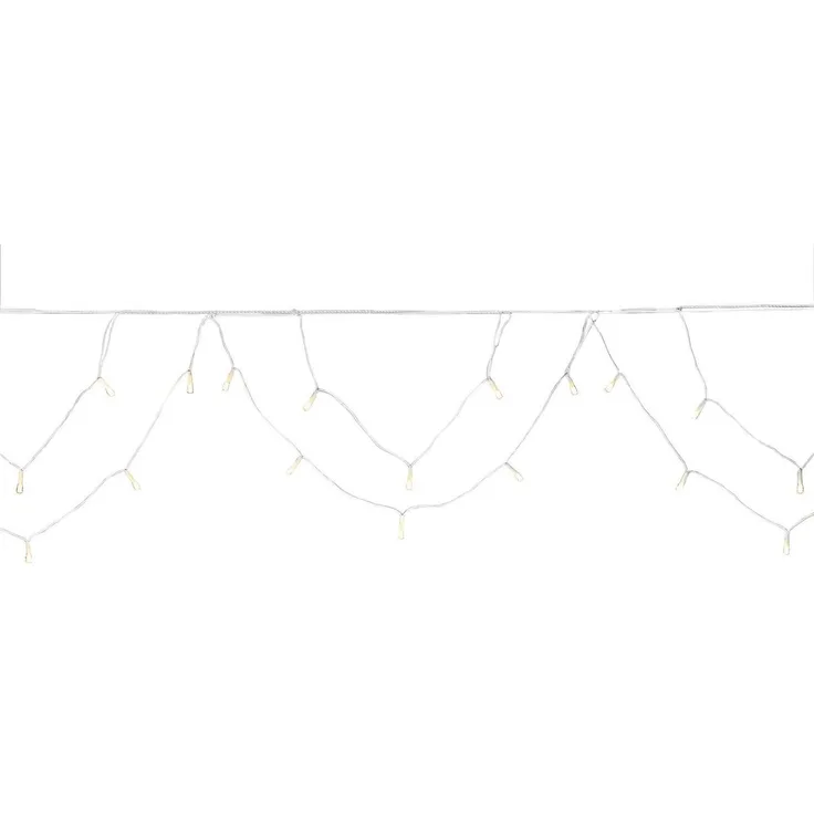 KONSTSMIDE LED-Lichterkette Weihnachtsdeko aussen, bogenform, 200 bernsteinfarbene Dioden