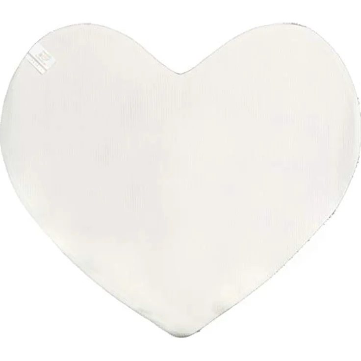 Brandsseller Herz Badematte 70x80 cm Badteppich Badvorleger Badezimmerteppich Duschvorleger Grau – Bild 5