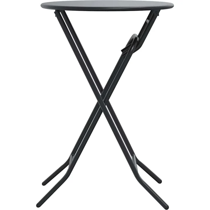 Gartentisch, Balkontisch, Esstisch Anthrazit 50 x 50 x 72 cm Metall – Bild 6