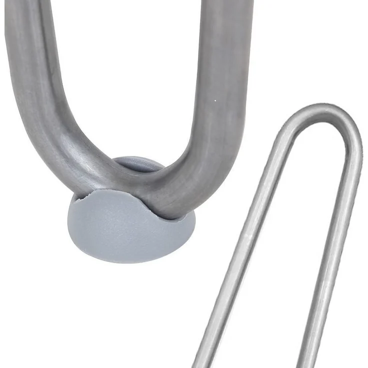 Melko Tischbein Tischgestell Tischbeine Hairpin 4er-Set Schwarz Silber Stahl Tischkufe, Robust & Stabil – Bild 3