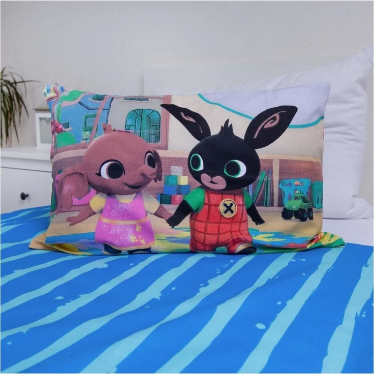 Bing Bettwäsche - Set für Kinderbett 100x135 cm + 40x60 cm aus 100% Baumwolle, mit Reißverschluss – Bild 3