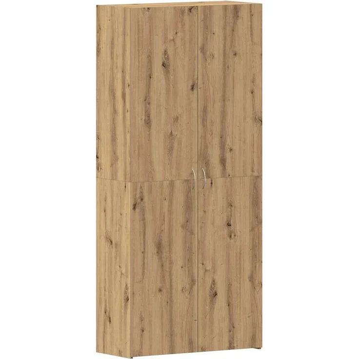 vidaXL Schuhschrank mit Regal Braun 80 x 35,5 x 180 cm Holzwerkstoff 3333844 – Bild 1