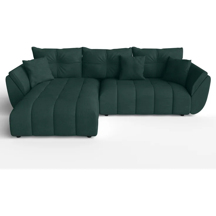 AX LIVING L Form Ecksofa grün Verciani Schlaffunktion Bettkasten 280cm – Bild 5