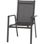 Elements Stapelsessel Gestell Aluminium anthrazit, Fläche Textilgewebe anthrazit