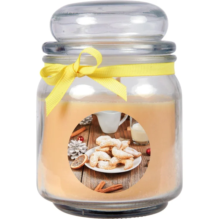 Duftkerze im Glas - Weihnachten Creme - Bonbon 300gr ( 70h ) – Bild 1