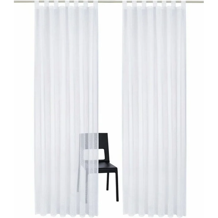 OTTO home Gardine Belem (2 St), Schlaufen, transparent, Voile, 1 oder 2 Schals, Vorhang, Fertiggardine, Kreise – Bild 4