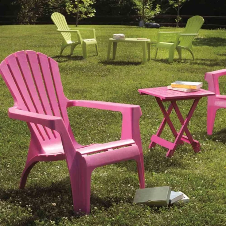 Dolomiti Deckchair, pink Vollkunststoff – Bild 3
