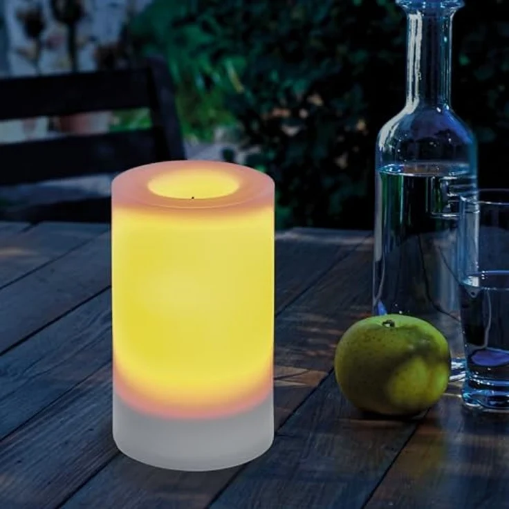 Solar Kerze mit Flammeneffekt Mila 75 x 100 mm – Bild 2
