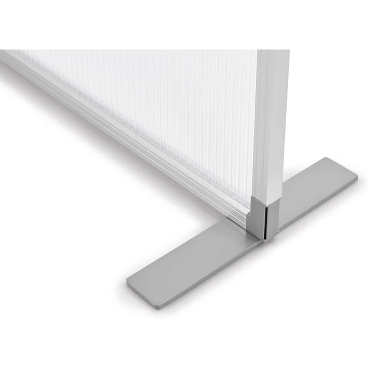 magnetoplan® Paravent Raumteiler halbtransp.- 180bx100hx50t - T-Füße - Acryl-Aluminiumrahmen (1 St) – Bild 3