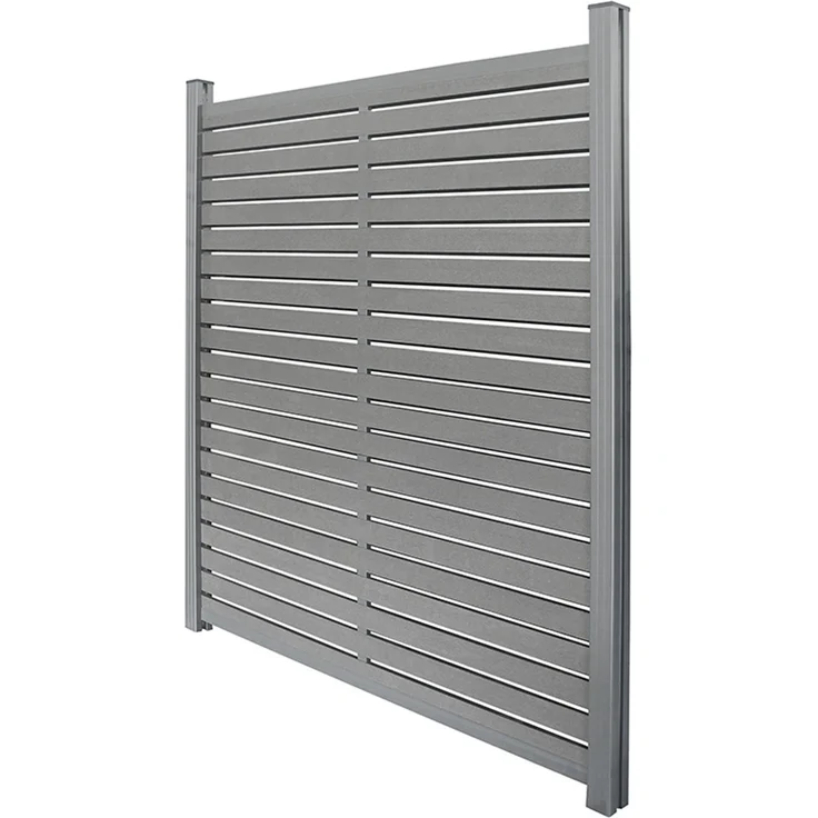Home Deluxe WPC Sichtschutzzaun ALIRA - Dunkelgrau, WPC, 355 x185 x7 cm – Bild 7