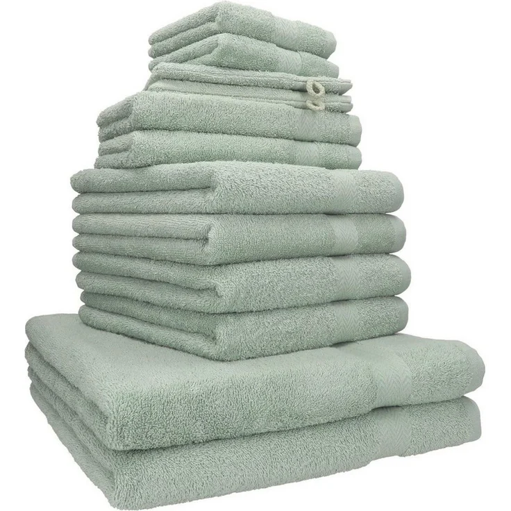 Betz Handtuch Premium Handtuch-Set Handtücher 12-tlg –hohe Grammatur, 100% Baumwolle (Set, 12-St), Duschtücher, Handtücher, Gästetücher & Waschhandschuhe – Bild 1